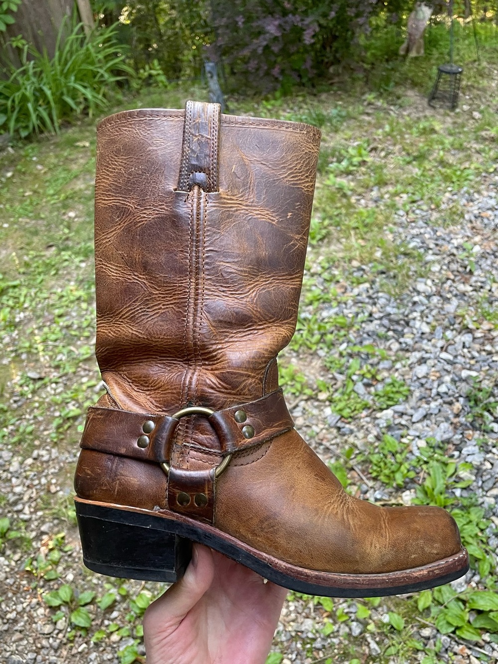 Frye 12R Vintage Harness Boots Size 7.5 - Picture 2 of 15